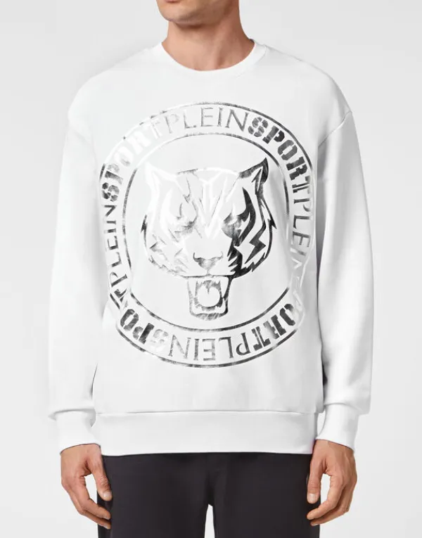 Philipp Plein Longsleeve Sweatshirt Tiger white Fashion