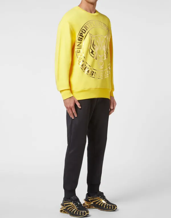 longsleeve_sweatshirt_tig_3-5.webp Philipp Plein Longsleeve Sweatshirt Tiger yellow Hot
