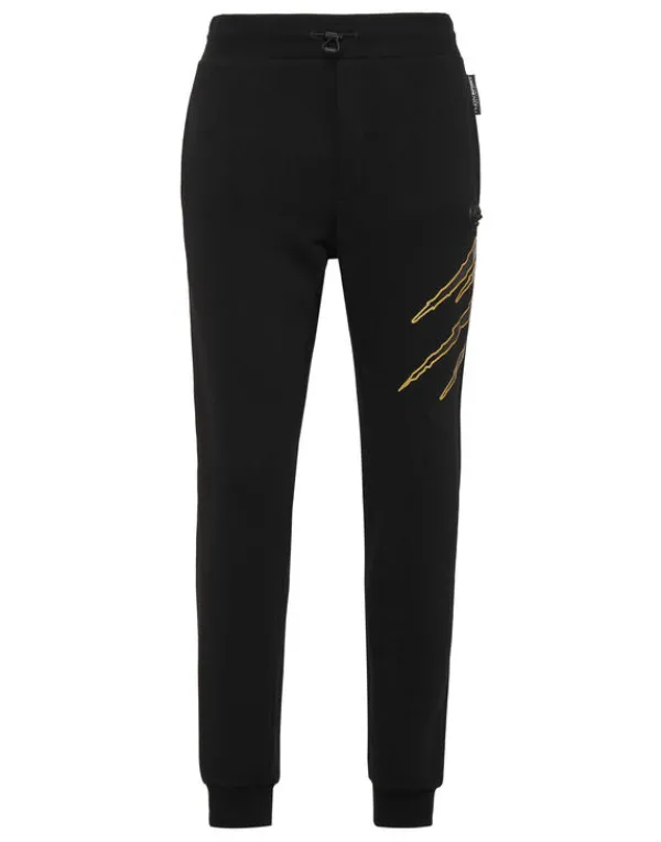 Philipp Plein Loose Fit Jogging Pants Lamina Scratch black/lightgold Outlet