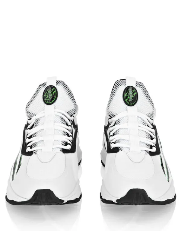 Philipp Plein Lo-Top Sneakers White/greenfluo Fashion
