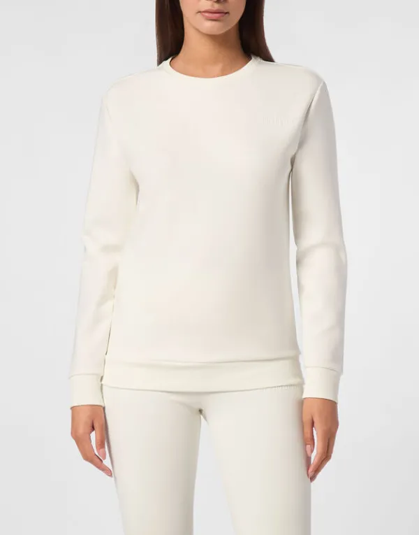 Philipp Plein Modal Sweatshirt LS white Online