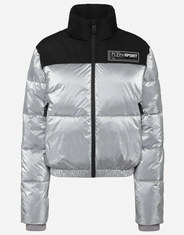 Philipp Plein Nylon Bomber Silver Best