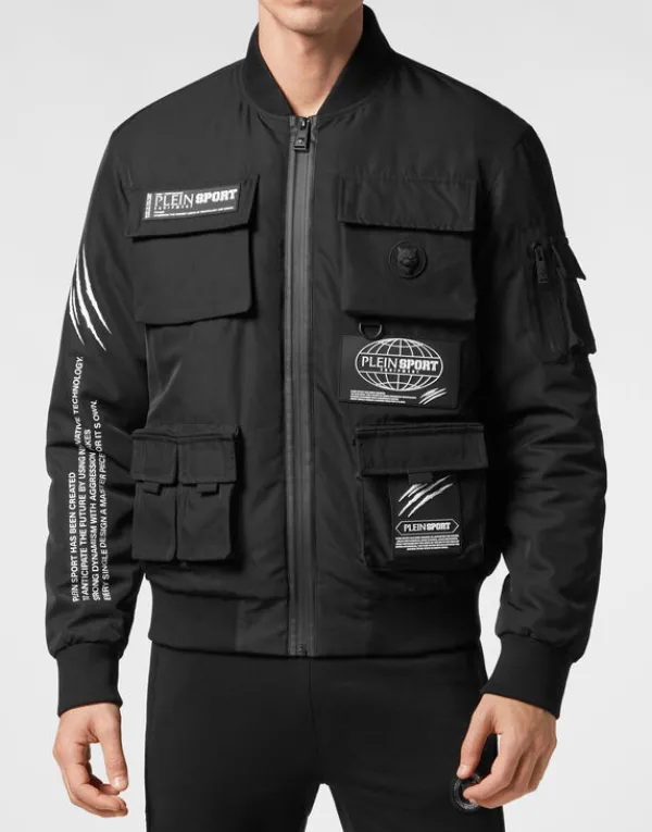 Philipp Plein Nylon Bomber black New