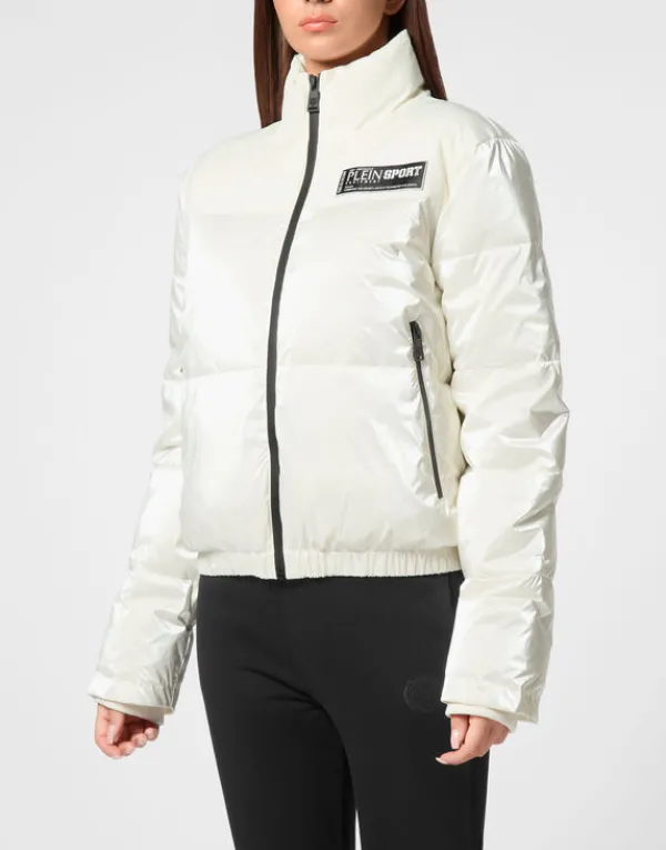 Philipp Plein Nylon Bomber white Clearance