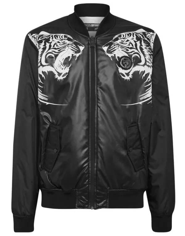 Philipp Plein Nylon Bomber Tiger black Sale