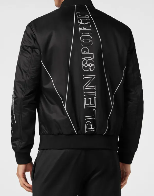 nylon_bomber_tiger_court__2.webp Philipp Plein Nylon Bomber Tiger Court Edition black Hot
