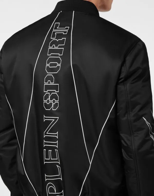nylon_bomber_tiger_court__4.webp Philipp Plein Nylon Bomber Tiger Court Edition black Hot