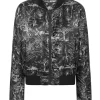 Philipp Plein Nylon Bomber Toile black Hot