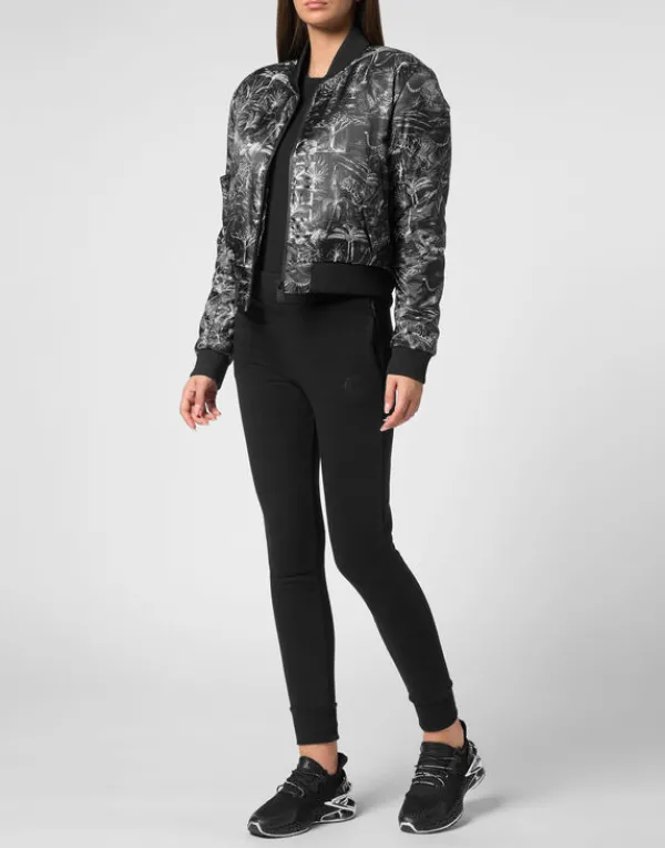 nylon_bomber_toile_4.webp Philipp Plein Nylon Bomber Toile black Hot