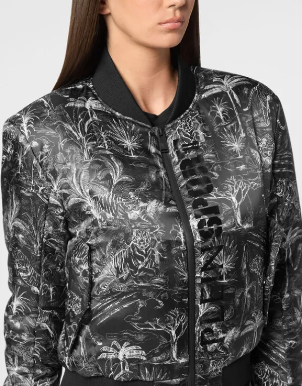 nylon_bomber_toile_6.webp Philipp Plein Nylon Bomber Toile black Hot