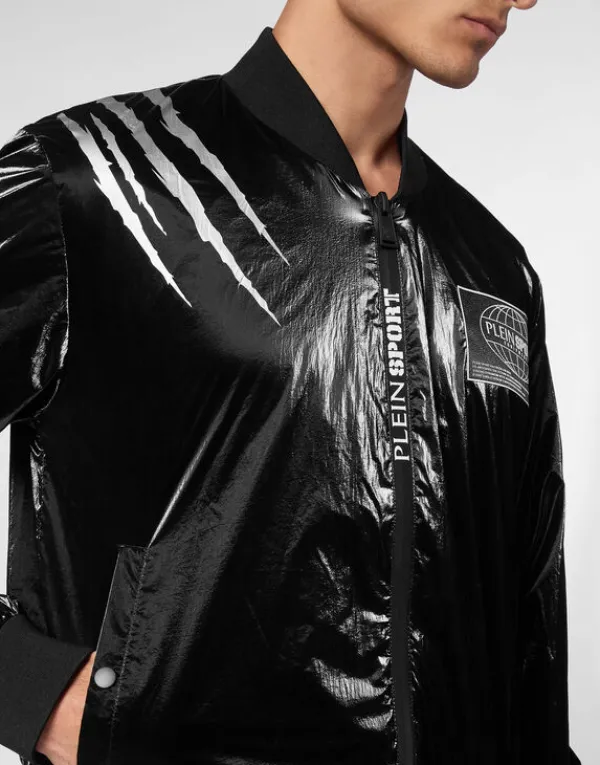 nylon_crease_bomber_jacke_4.webp Philipp Plein Nylon Crease Bomber Jacket black Clearance