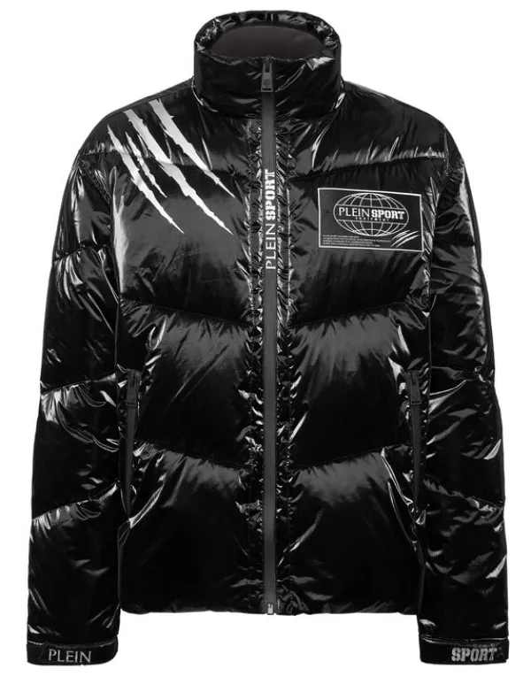 Philipp Plein Nylon Crease Puffer Jacket black Sale