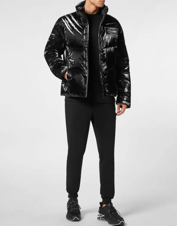 nylon_crease_puffer_jacke_3.webp Philipp Plein Nylon Crease Puffer Jacket black Sale