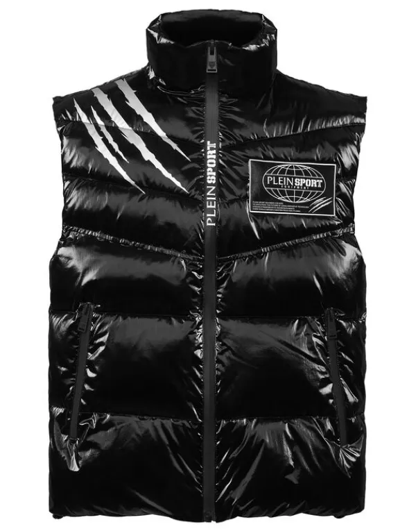 Philipp Plein Nylon Crease Vest black New