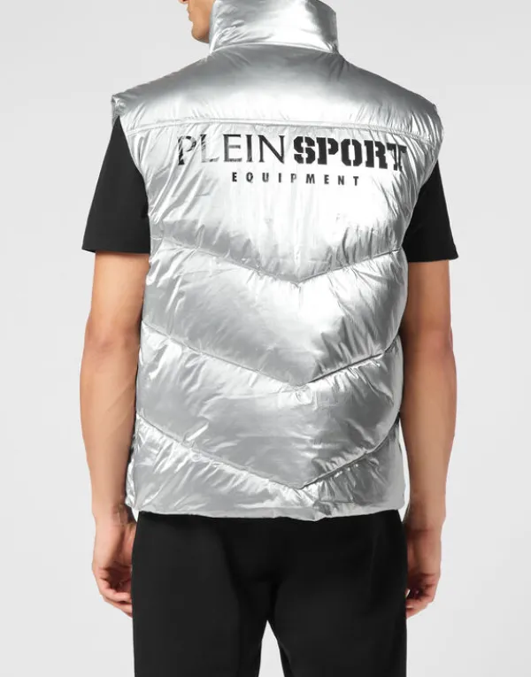 nylon_crease_vest_3.webp Philipp Plein Nylon Crease Vest Silver Clearance