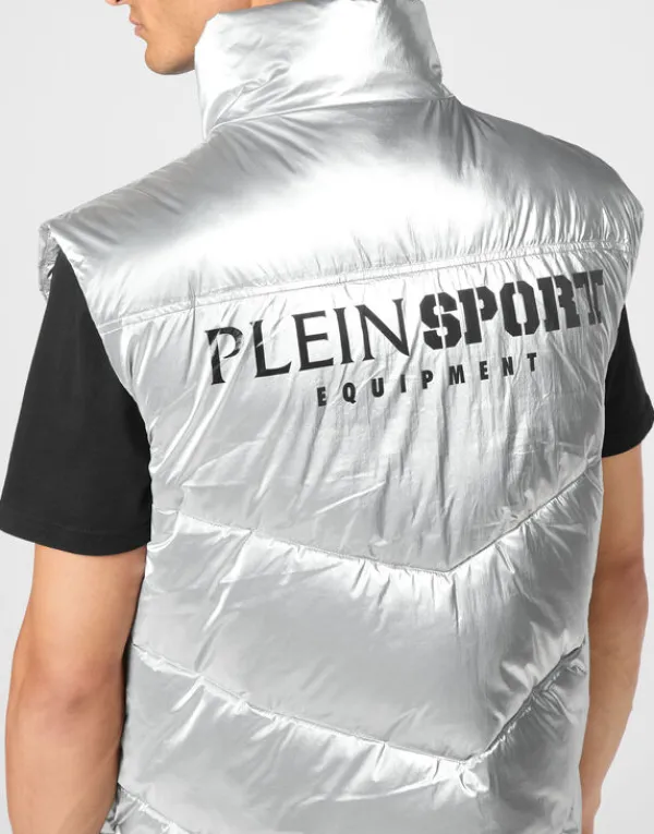 nylon_crease_vest_5.webp Philipp Plein Nylon Crease Vest Silver Clearance