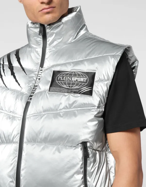 nylon_crease_vest_6.webp Philipp Plein Nylon Crease Vest Silver Clearance