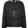 Philipp Plein Nylon Down Jacket Tiger black Sale
