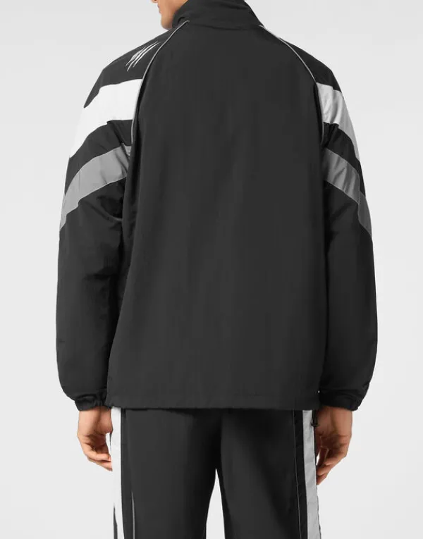 nylon_jogging_bomber_jack_2.webp Philipp Plein Nylon Jogging Bomber Jacket LS Scratch black Outlet