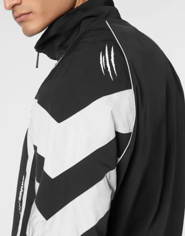 nylon_jogging_bomber_jack_5.webp Philipp Plein Nylon Jogging Bomber Jacket LS Scratch black Outlet
