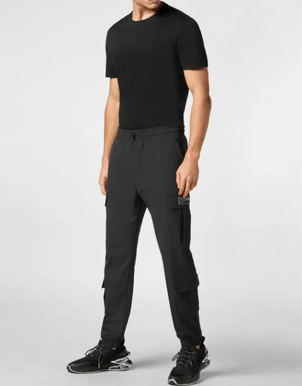 nylon_jogging_trousers_3.webp Philipp Plein Nylon Jogging Trousers black New
