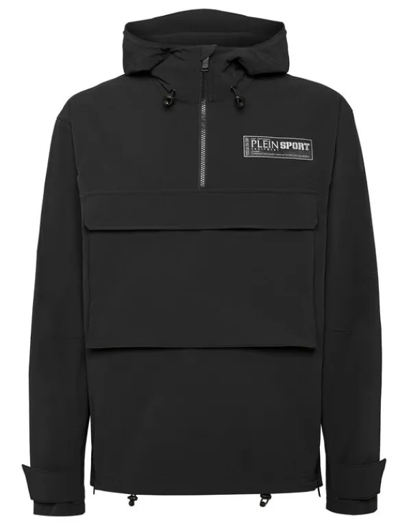 Philipp Plein Nylon K-Way Jacket black New