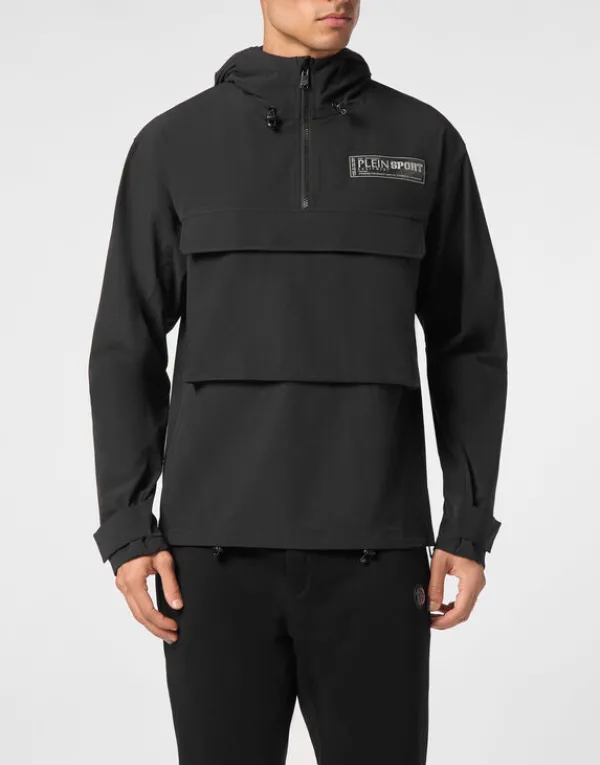 Philipp Plein Nylon K-Way Jacket black New