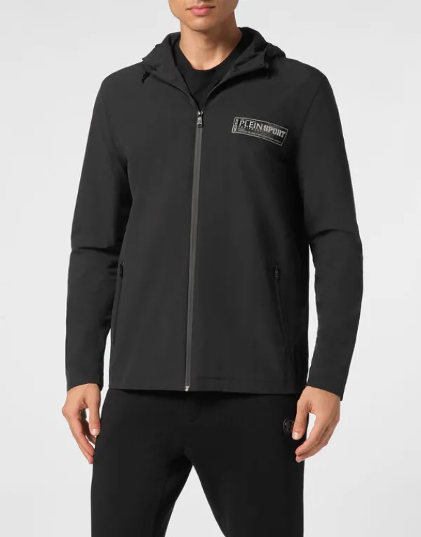 Philipp Plein Nylon K-Way Jacket black Fashion