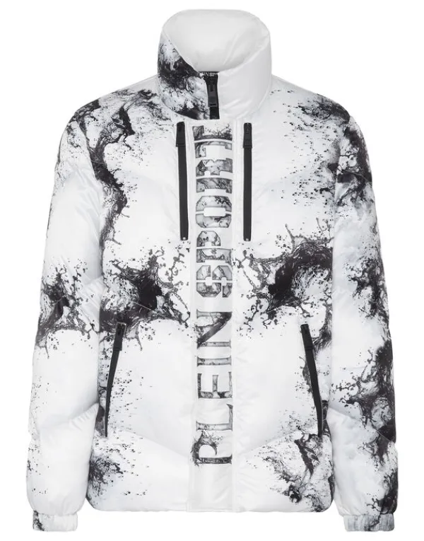 Philipp Plein Nylon Paddded Jacket Splash Extreme Outlet