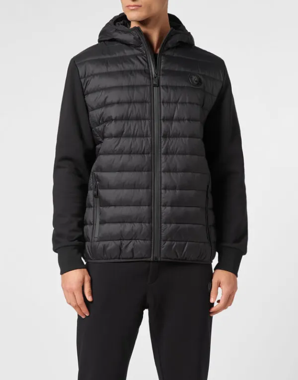 nylon_padded_jacket_2.webp Philipp Plein Nylon Padded Jacket black Hot