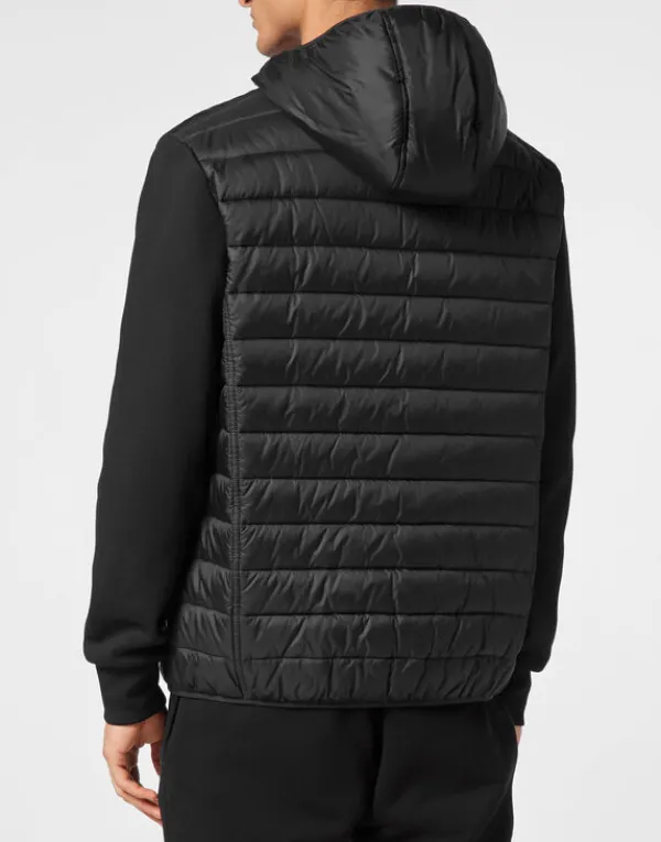 nylon_padded_jacket_3.webp Philipp Plein Nylon Padded Jacket black Hot
