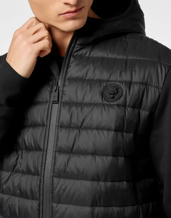 nylon_padded_jacket_5.webp Philipp Plein Nylon Padded Jacket black Hot