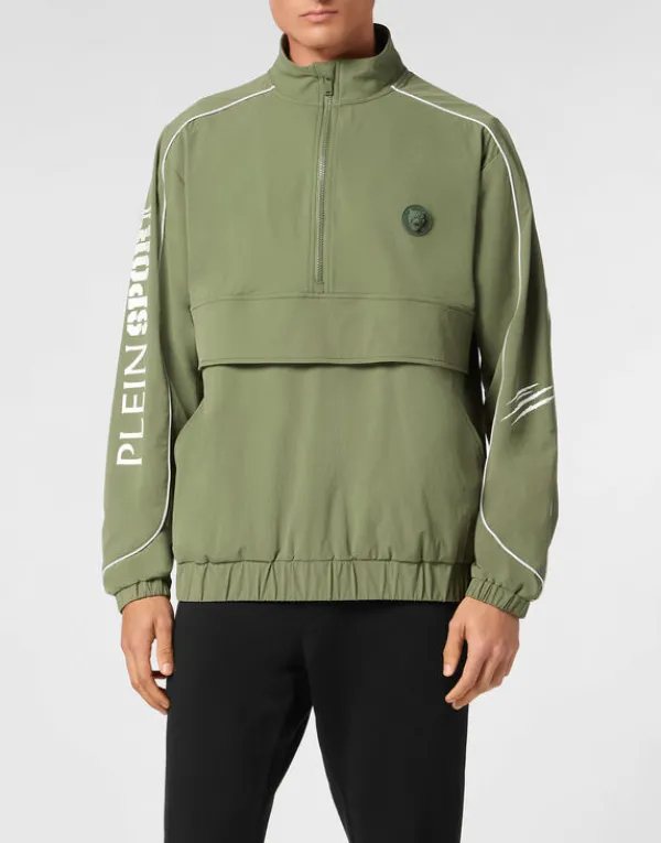 Philipp Plein Nylon Piping Anorak LS Scratch Military Outlet