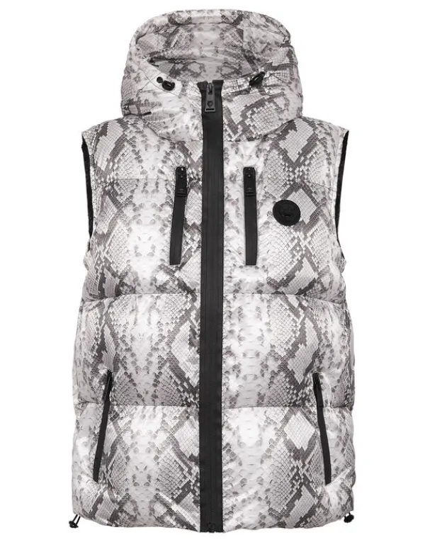 Philipp Plein Nylon Puffer Gilet Pitone grey Discount