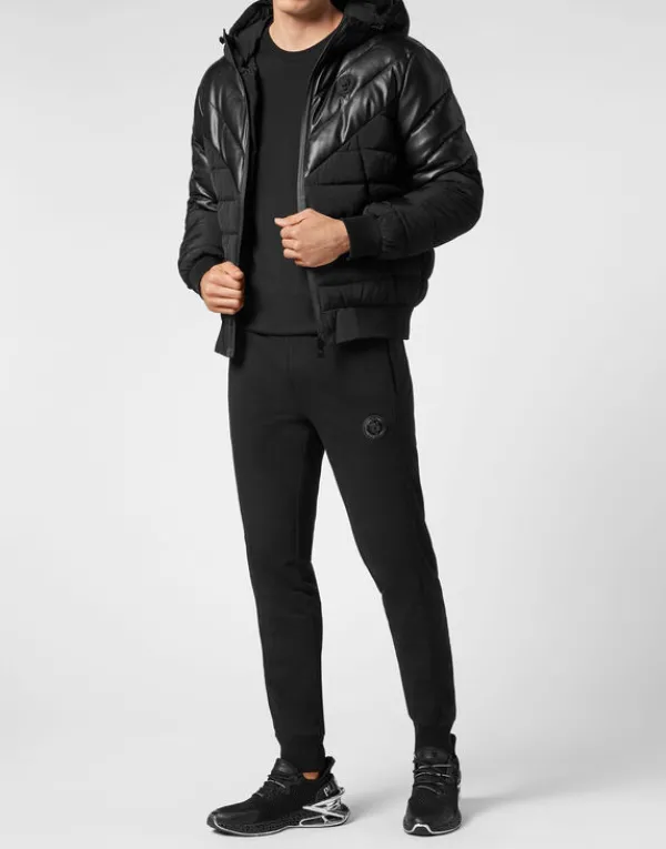 nylon_puffer_jacket_3.webp Philipp Plein Nylon Puffer Jacket black Clearance