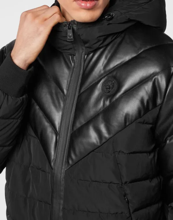 nylon_puffer_jacket_4.webp Philipp Plein Nylon Puffer Jacket black Clearance
