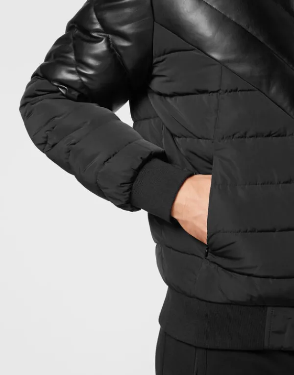 nylon_puffer_jacket_5.webp Philipp Plein Nylon Puffer Jacket black Clearance