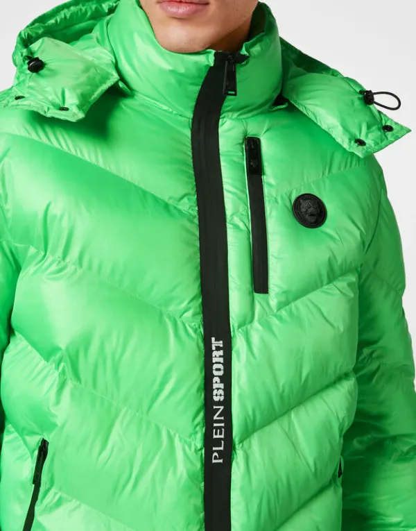 nylon_puffer_jacket_tiger_4.webp Philipp Plein Nylon Puffer Jacket Tiger greenfluo Best