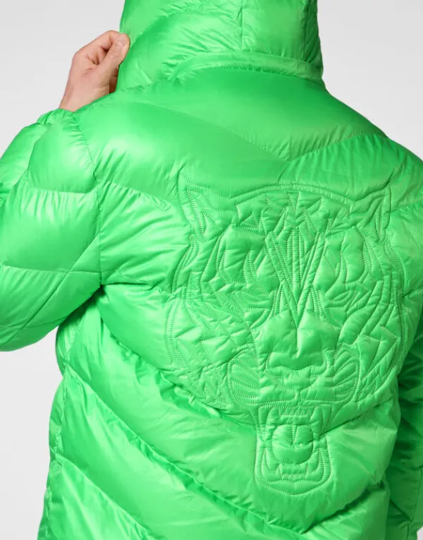 nylon_puffer_jacket_tiger_5.webp Philipp Plein Nylon Puffer Jacket Tiger greenfluo Best