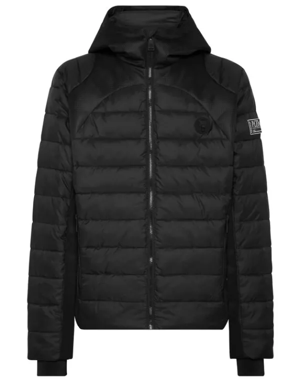 Philipp Plein Nylon Puffered Jacket black Sale