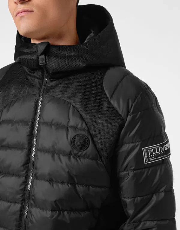 nylon_puffered_jacket_5.webp Philipp Plein Nylon Puffered Jacket black Sale