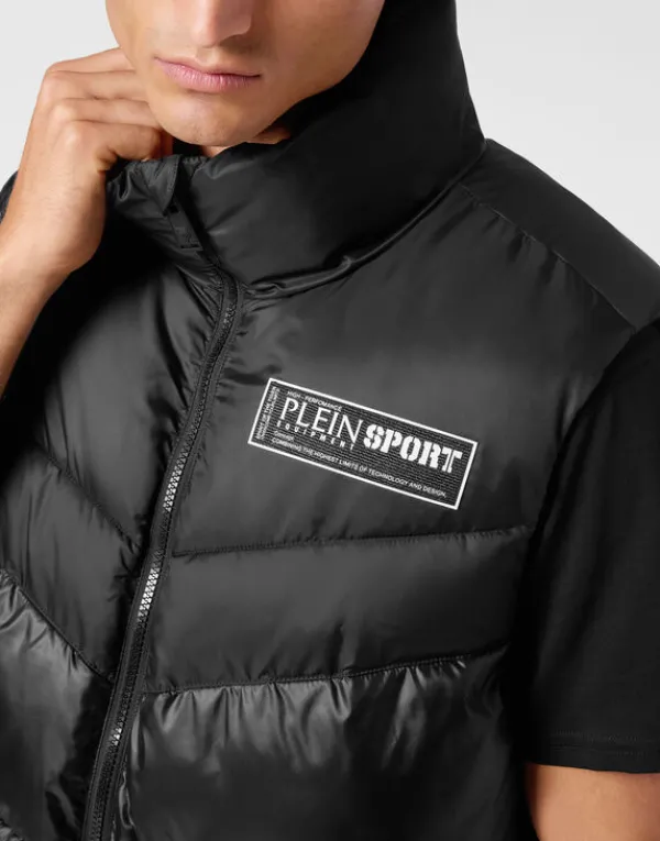 nylon_puffered_vest_jacke_5.webp Philipp Plein Nylon Puffered Vest Jacket black Online