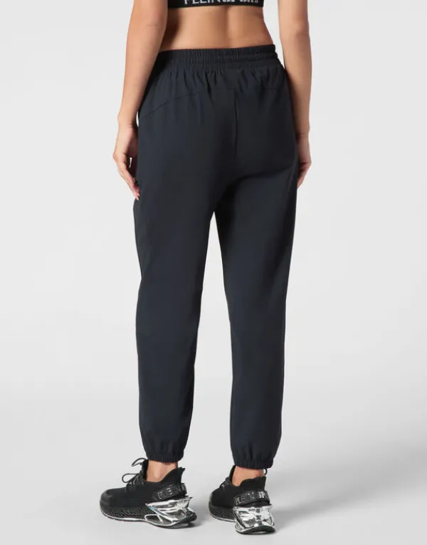 nylon_stretch_high_waiste_2.webp Philipp Plein Nylon Stretch High Waisted Jogging Pants black Online