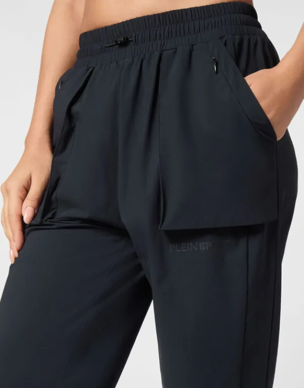nylon_stretch_high_waiste_4.webp Philipp Plein Nylon Stretch High Waisted Jogging Pants black Online