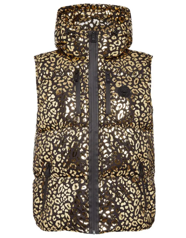 Philipp Plein Nylon Windbreaker Leopard gold Best