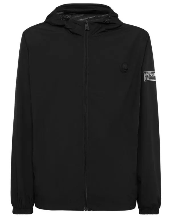 Philipp Plein Nylon Windbreaker LS black Clearance