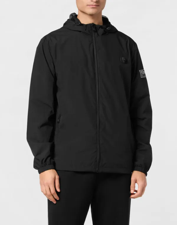 Philipp Plein Nylon Windbreaker LS black Clearance