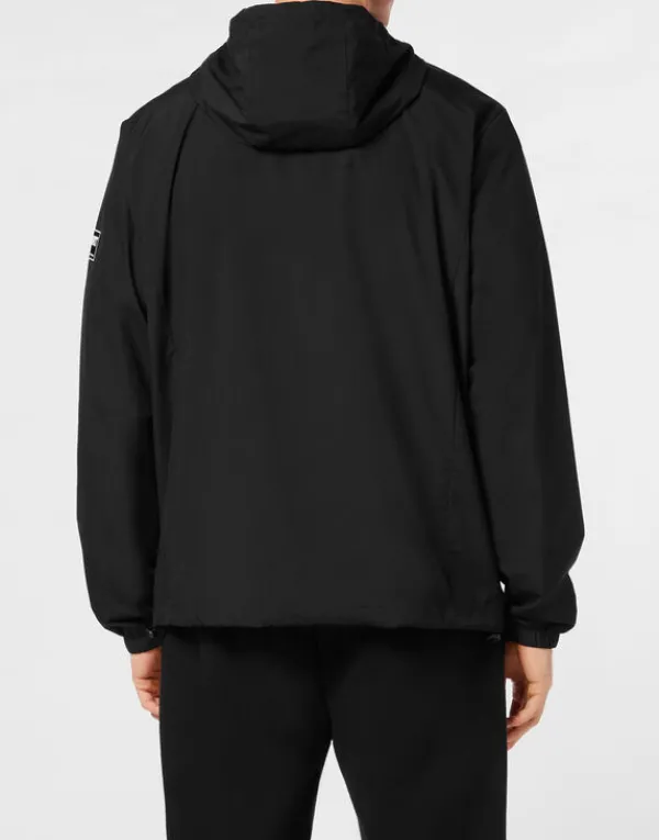 nylon_windbreaker_ls_2.webp Philipp Plein Nylon Windbreaker LS black Clearance