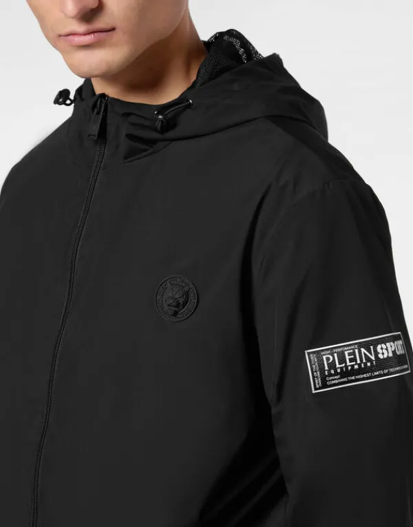 nylon_windbreaker_ls_4.webp Philipp Plein Nylon Windbreaker LS black Clearance