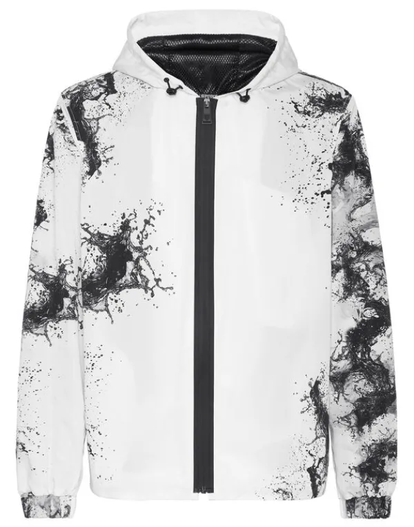 Philipp Plein Nylon Windbreaker Splash Extreme Outlet
